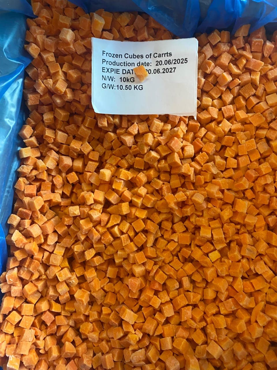 Frozen Carrots - Cubes (10mm)